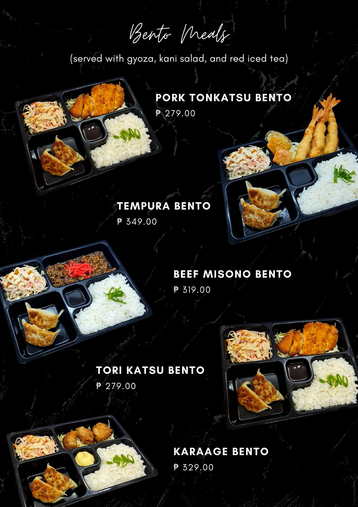 Bento menu